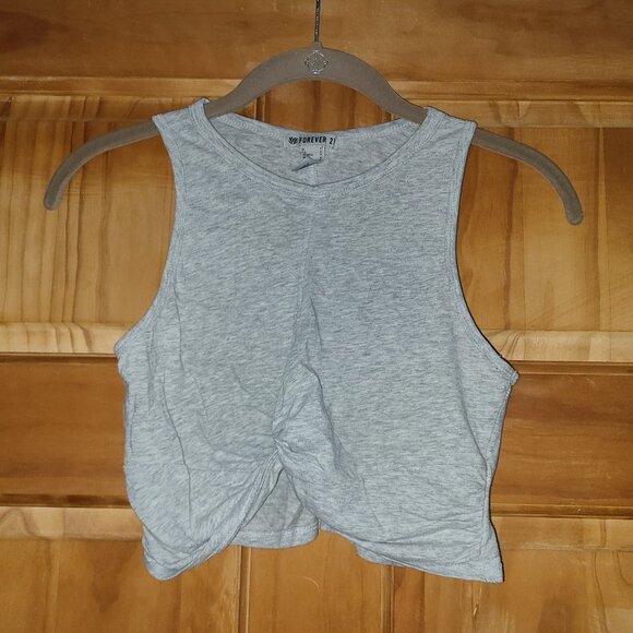 Forever 21 Gray Crop Tank Top - Picture 1 of 2